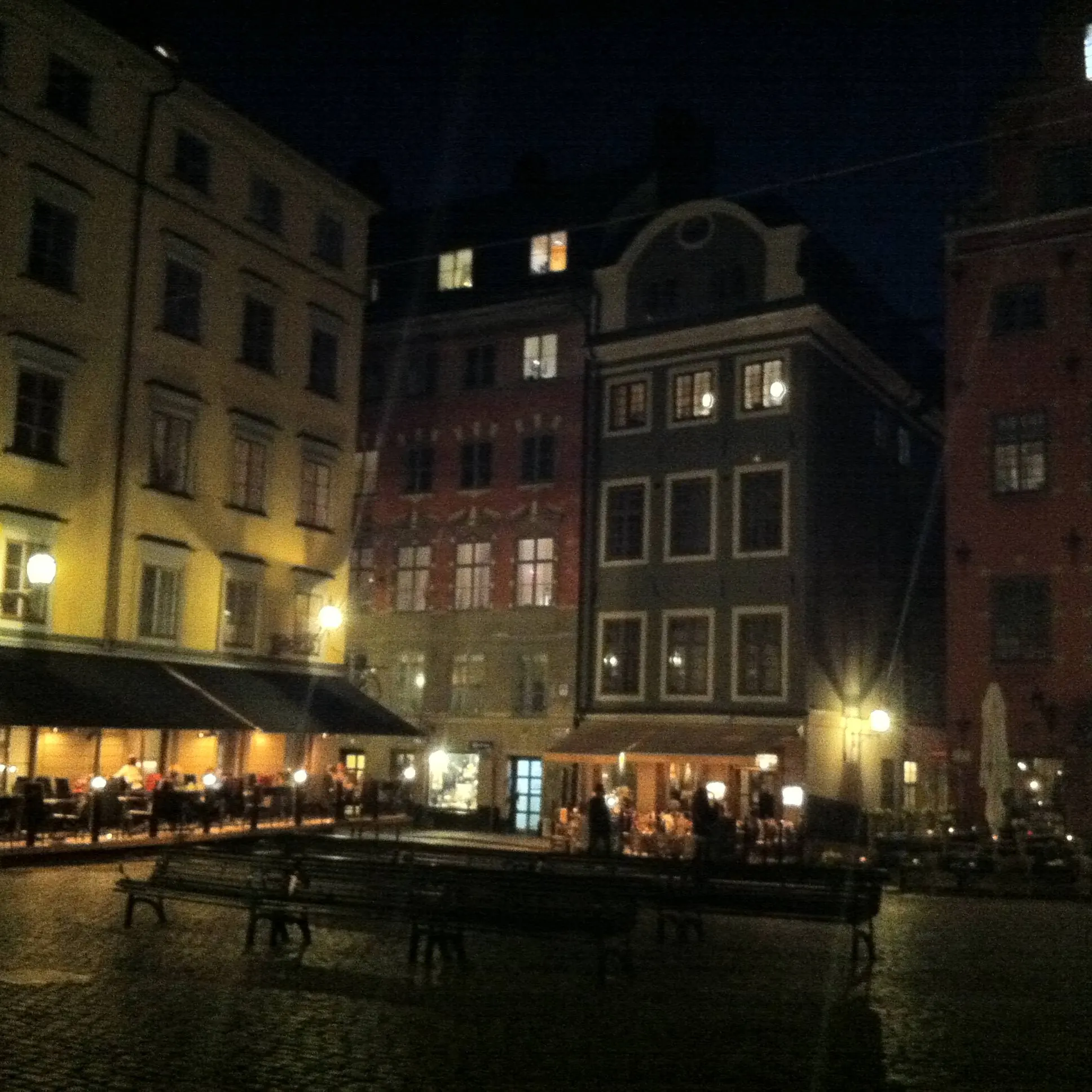 Stortorget i Gamla stan, Stockholm, en kväll